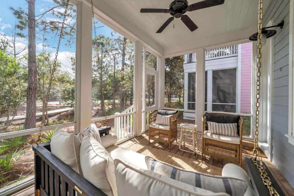 The Birdhouse In Luxury Watercolor Brand New 6 Seat Golf Cart Villa Santa Rosa Beach Exterior photo